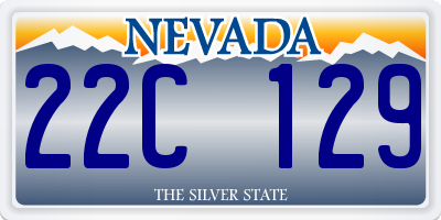 NV license plate 22C129