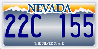 NV license plate 22C155