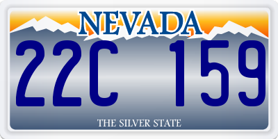 NV license plate 22C159
