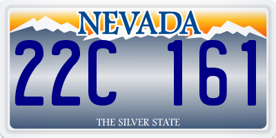 NV license plate 22C161