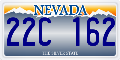 NV license plate 22C162