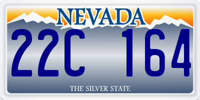 NV license plate 22C164