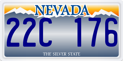 NV license plate 22C176