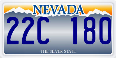 NV license plate 22C180