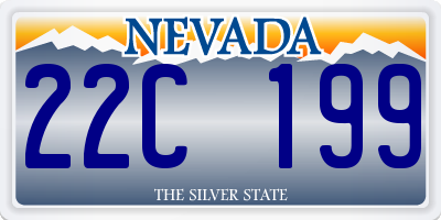 NV license plate 22C199