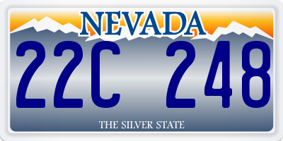 NV license plate 22C248