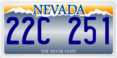 NV license plate 22C251
