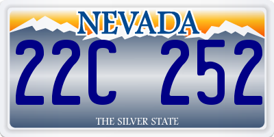 NV license plate 22C252