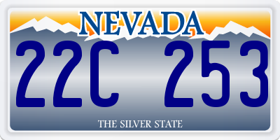 NV license plate 22C253