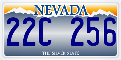 NV license plate 22C256