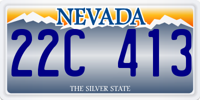 NV license plate 22C413