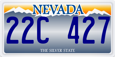 NV license plate 22C427