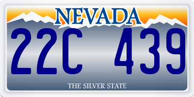 NV license plate 22C439