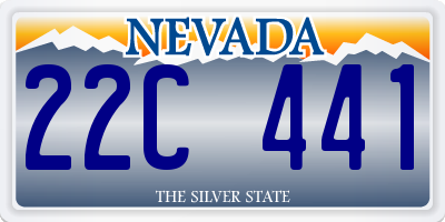 NV license plate 22C441