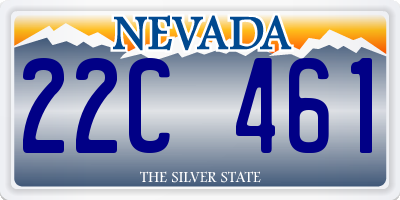 NV license plate 22C461