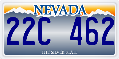 NV license plate 22C462