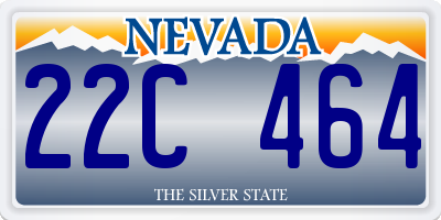 NV license plate 22C464