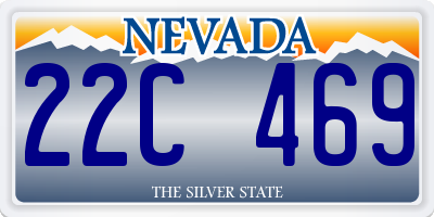 NV license plate 22C469