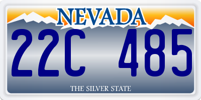 NV license plate 22C485