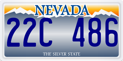 NV license plate 22C486