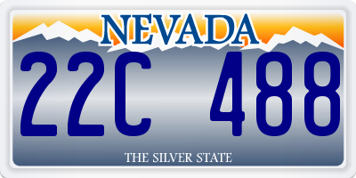 NV license plate 22C488