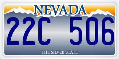 NV license plate 22C506