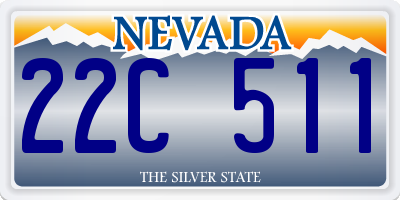 NV license plate 22C511
