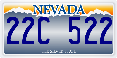 NV license plate 22C522