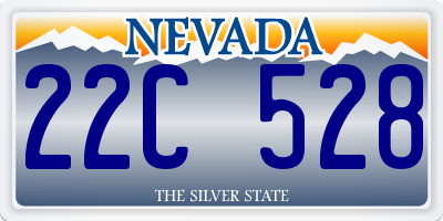 NV license plate 22C528