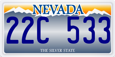 NV license plate 22C533