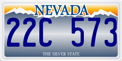 NV license plate 22C573