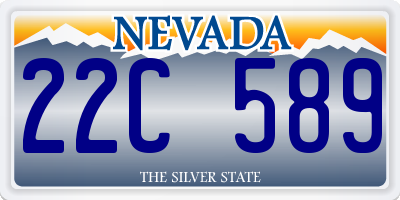 NV license plate 22C589