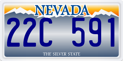 NV license plate 22C591
