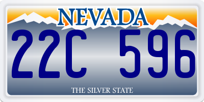 NV license plate 22C596