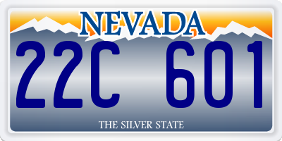 NV license plate 22C601