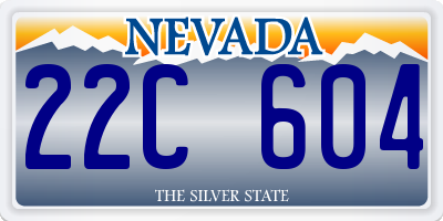 NV license plate 22C604