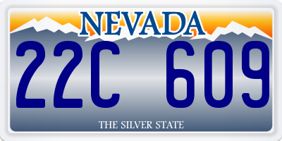 NV license plate 22C609