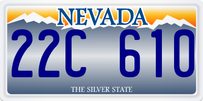 NV license plate 22C610