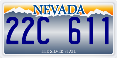 NV license plate 22C611