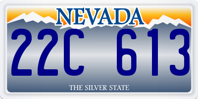 NV license plate 22C613