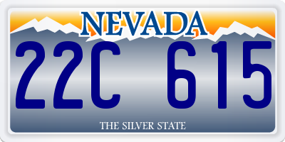 NV license plate 22C615