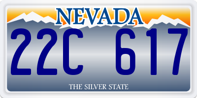 NV license plate 22C617