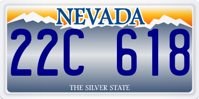 NV license plate 22C618