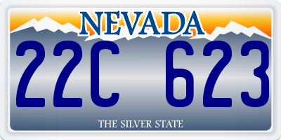 NV license plate 22C623