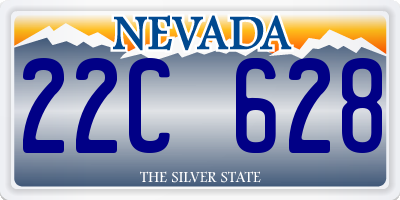NV license plate 22C628