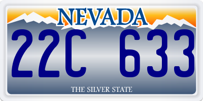 NV license plate 22C633