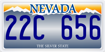 NV license plate 22C656