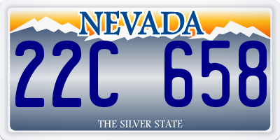 NV license plate 22C658
