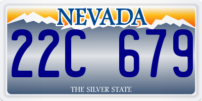 NV license plate 22C679