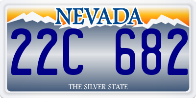 NV license plate 22C682